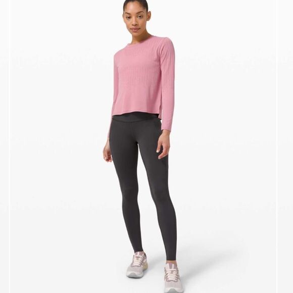 LULULEMON Train to Be Long Sleeve Shirt Pink Size 6 Estimated - Picture 1 of 10